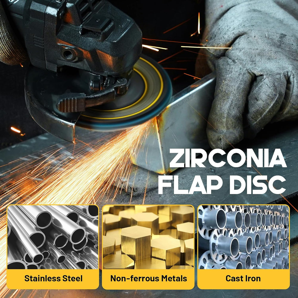 Flap Discs 4 1/2 for Angle Grinder 24 Pack, 80 Grit Type 29 Zirconia Grinding...