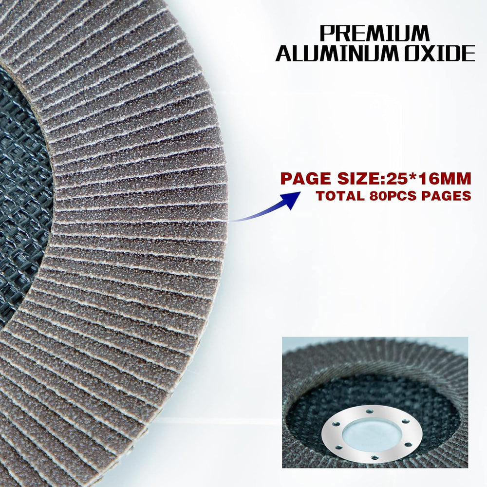 Sali 10 Pack Flap Disc 40 Grit 7" x 7/8-Inch Sanding Disc Bevel Type #29...