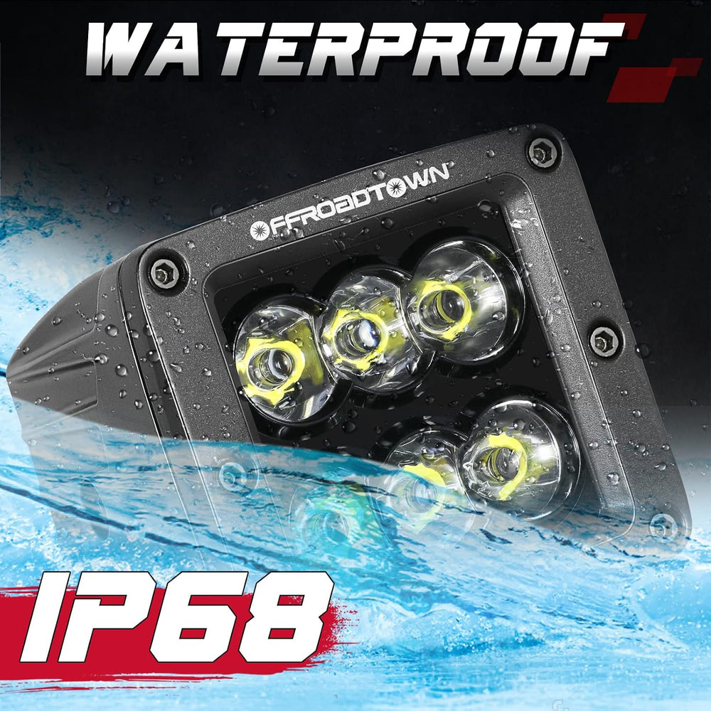 LED Cubes, OFFROADTOWN 3inch 120W CREE LED Pods Driving Lights Cubes Ditch Li...