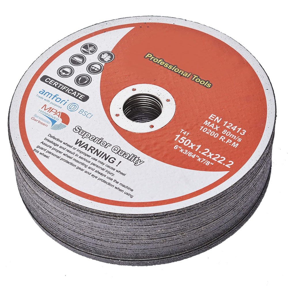 kimllier 100 Pack Cut Off Wheel 6 Inch x 0.045 Inch x 7/8 Inch Metal and Stai...