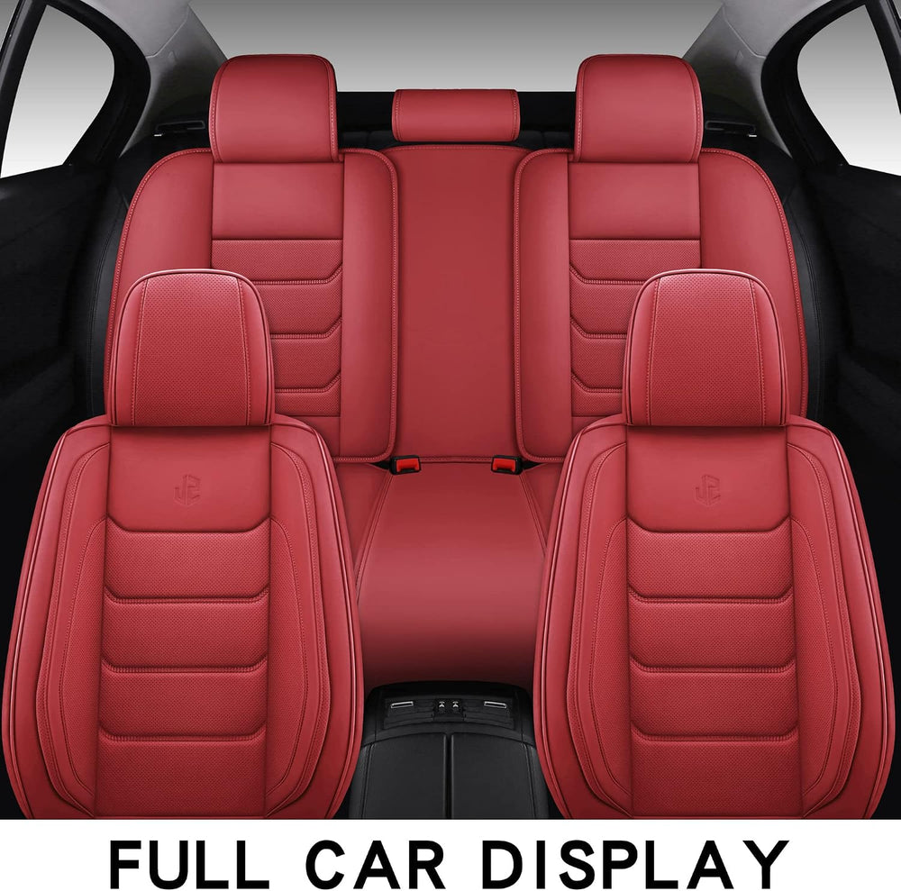 Full Coverage Faux Leather Car Seat Covers Full Set,Automotive Seat Covers fo...