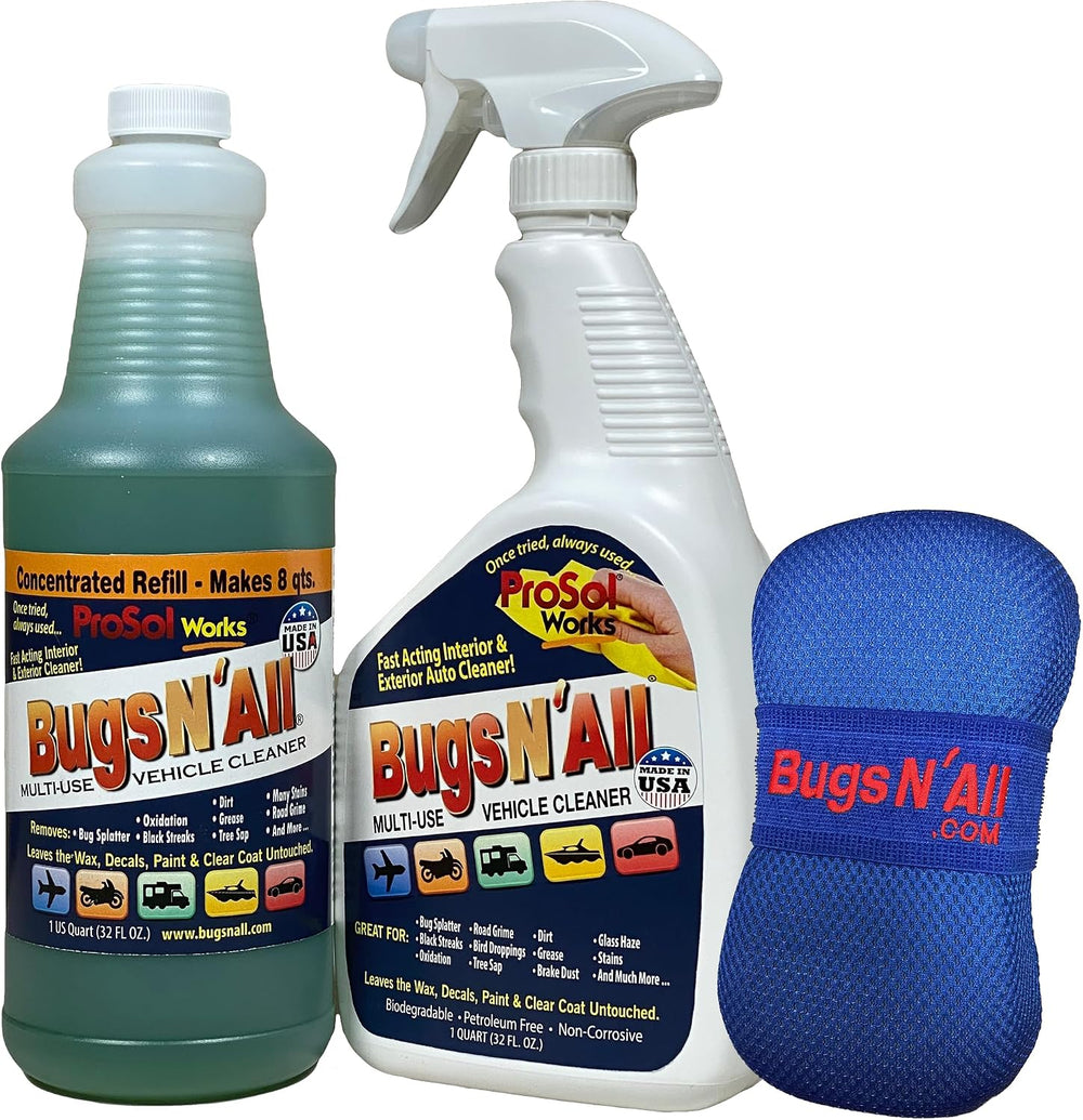 Bugs N' All Multi Surface Cleaner Spray Concentrate 32 oz. w/Empty Cleani...