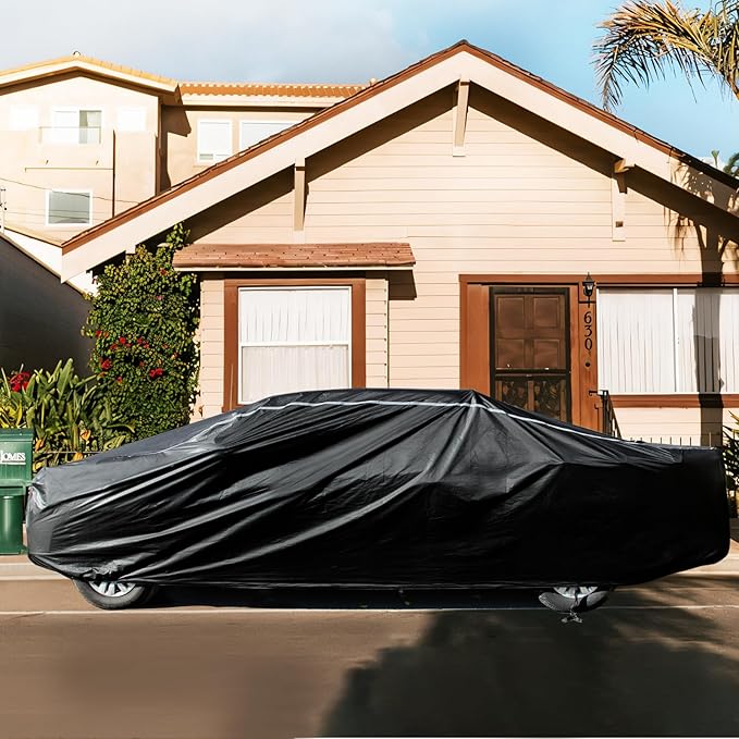 Pickup Truck Cover Waterproof All Weather, Outdoor Sun UV Rain Pickup Protection