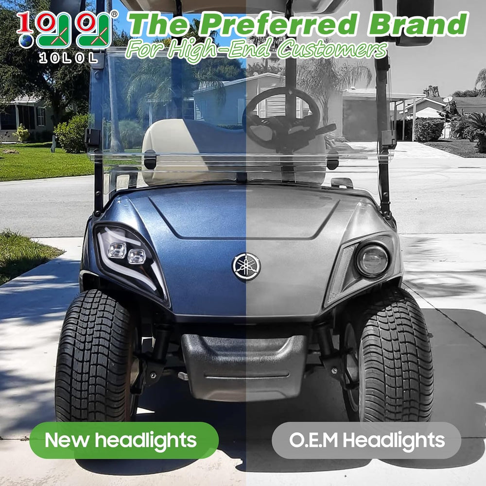 10L0L Golf Cart Light Kit for Yamaha Drive 2 2017-Up 12V/36V/48V- Daytime Run...