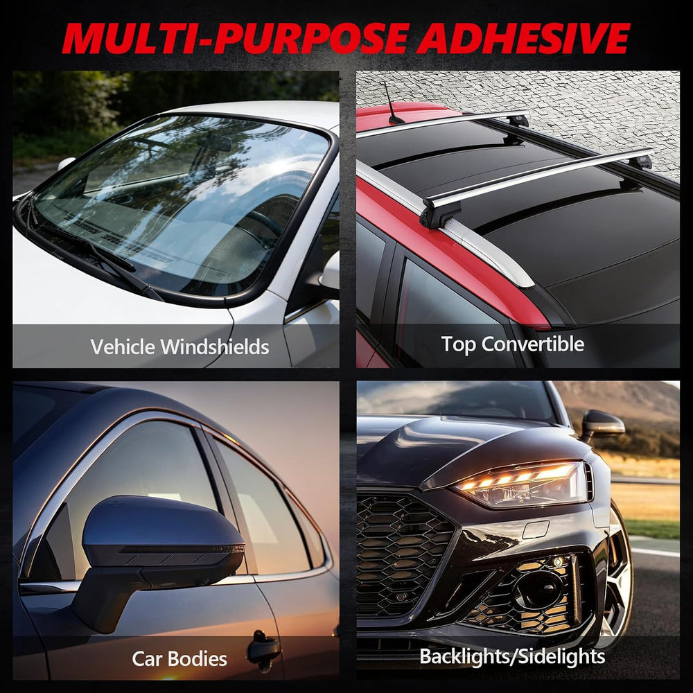 [6 Pack] Polyurethane Windshield Adhesive, Windshield Sealant Black - High Bo...
