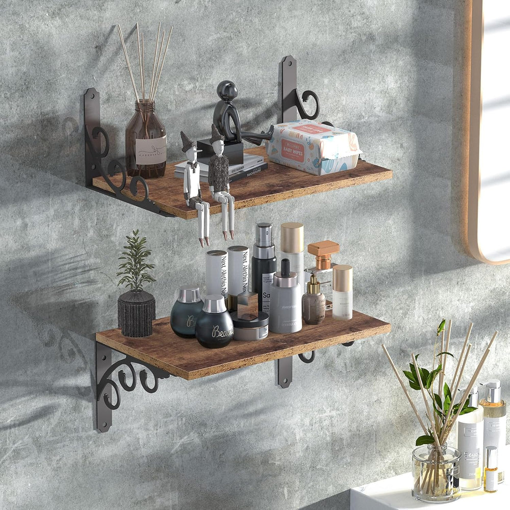 L Shelf Brackets for 12" - 14" Board, Floating Shelf Bracket Heavy ...