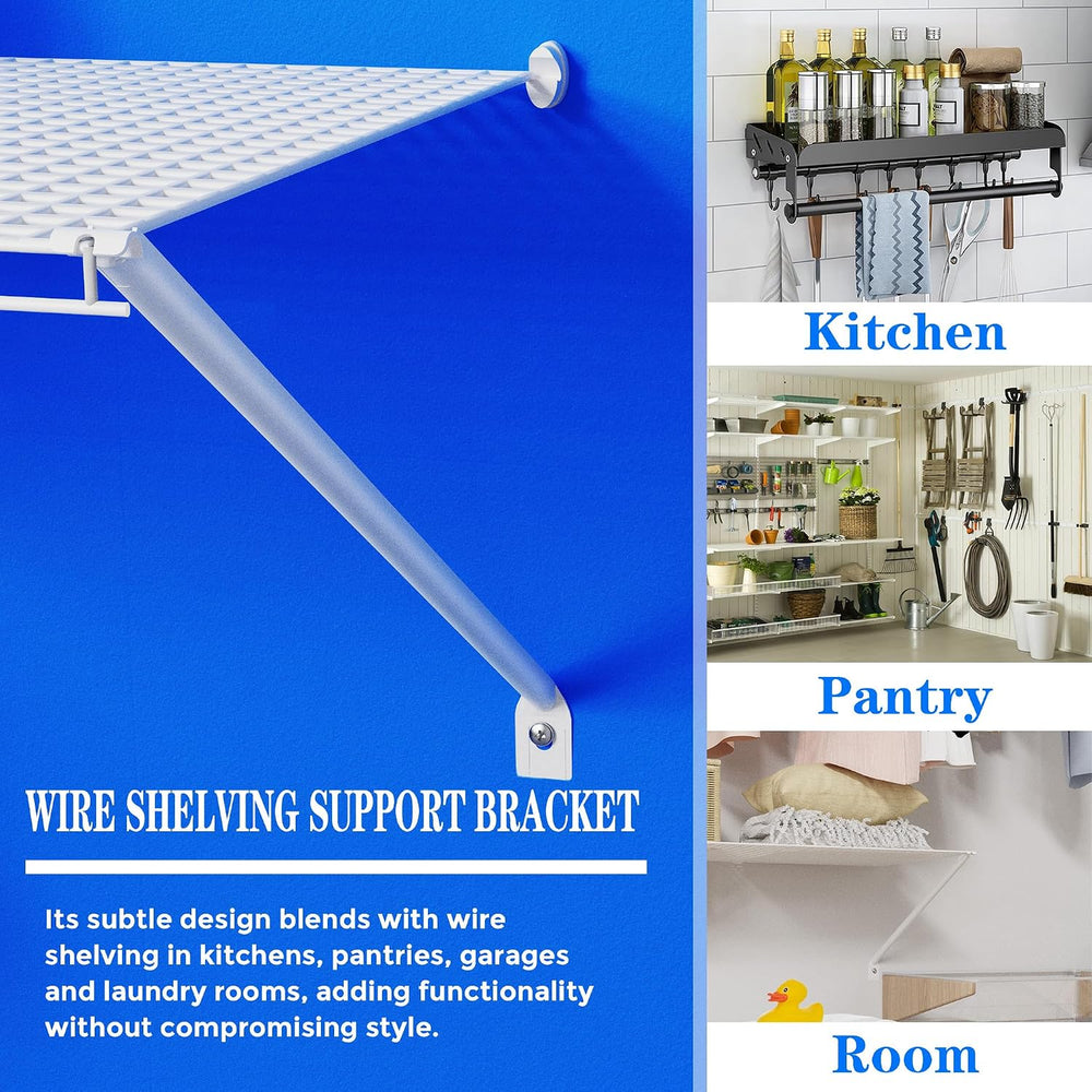 12pack Wire Shelving Support Bracket,Wire Shelf Support Bracket,Length of 18....