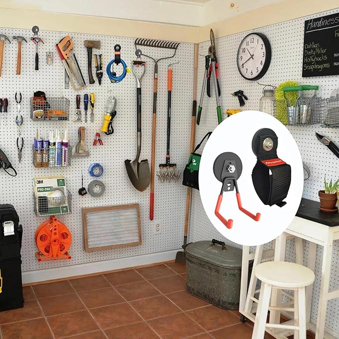 Super Strong Garage Magnetic Hooks Heavy Duty-6Pack, Powerful Magnetic Strips...