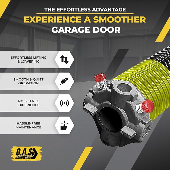 Garage Door Torsion Spring 207x1.75x30 Includes 1” Steel Bearing, and Winding