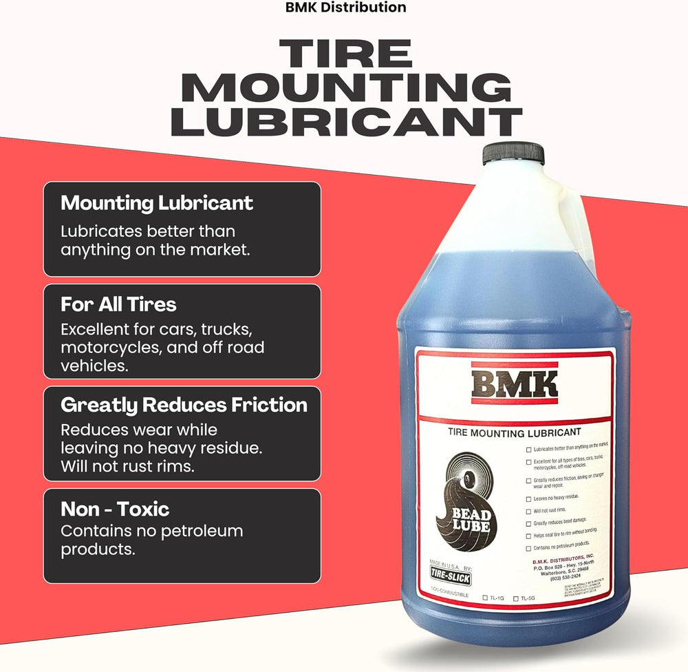 Tire Mounting Lubricant (1 Gal.) with Applicator, Made in USA, Tire Bead Seal...