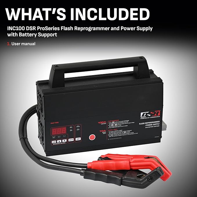 Schumacher Electric 100A Car Battery Charger and Power Supply, DSR Professional
