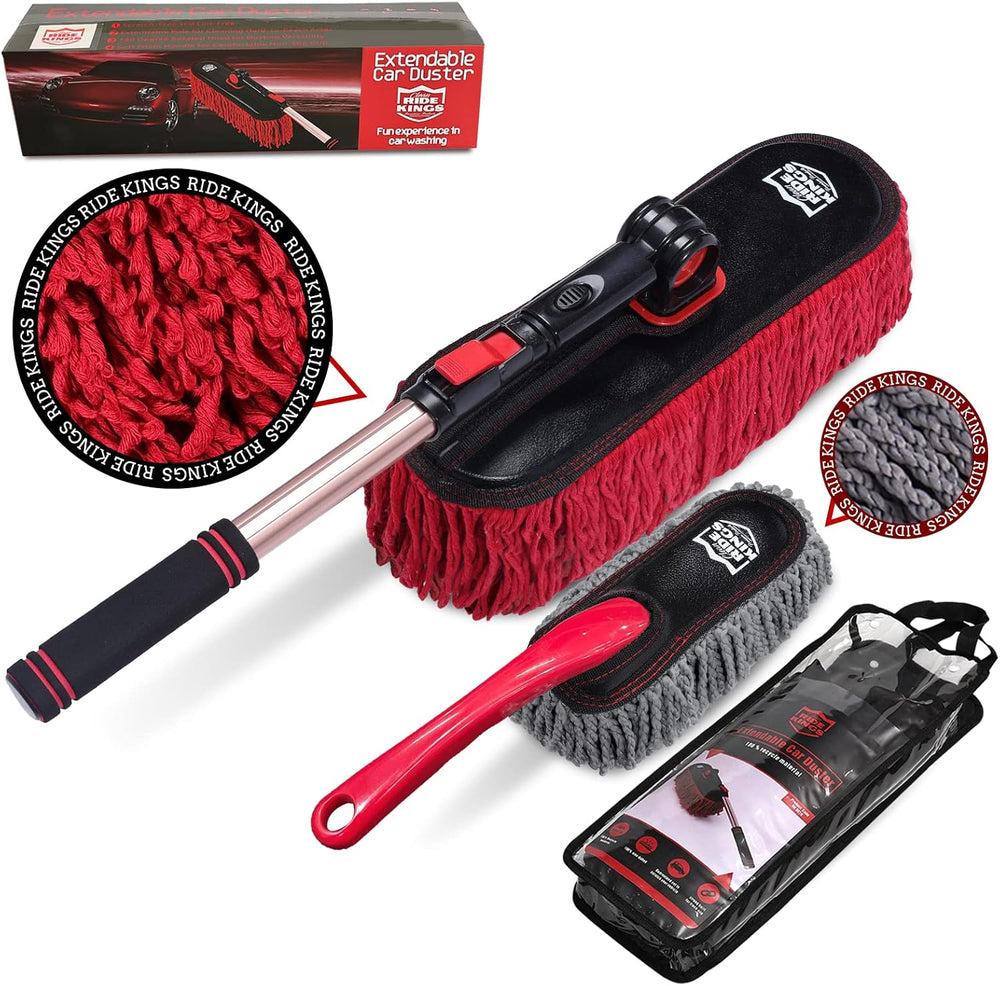 Car Duster Exterior Scratch Free, Car Dusters Extendable Handle Cleaning (3 Pcs)