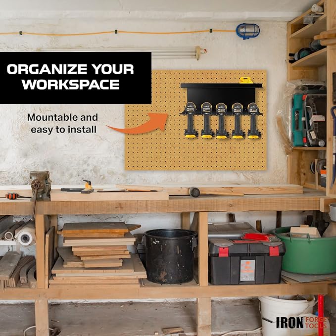 Power Tool Organizer for Shop & Garage, Heavy Duty Wall Mounted Rack