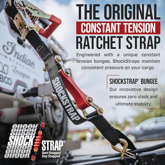 Ratchet Strap, 500 LB WLL / 1, 500 LB Break Strength (2-Pack)