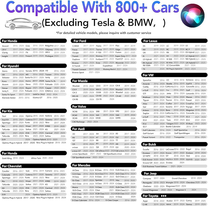 Wireless Android Auto CarPlay Adapter, Touch Connection