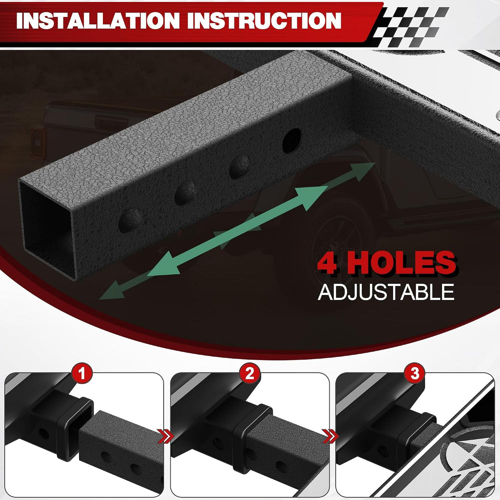 Hitch Step Trailer Hitch Step Fit for 2 Inch Receiver with Pin Lock, Textured...