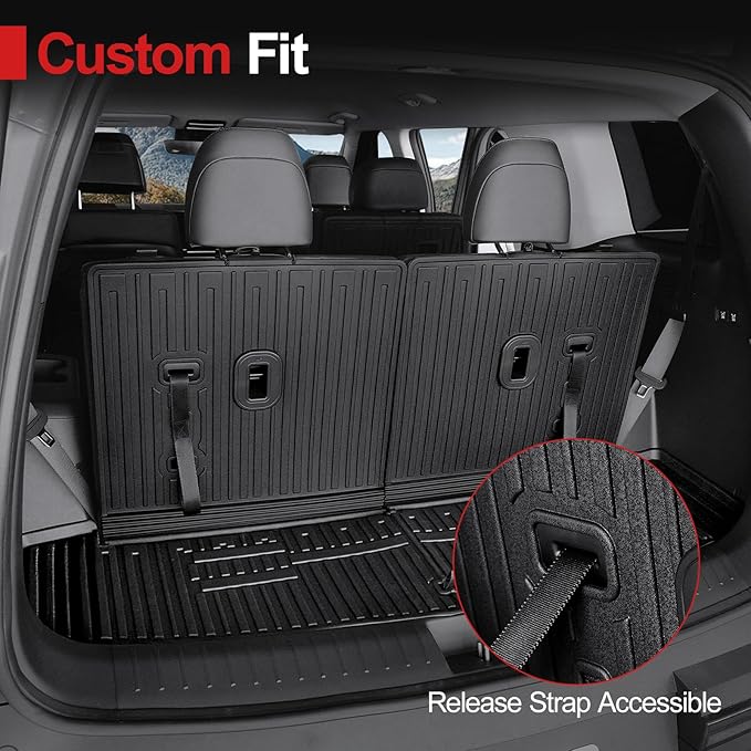 Cargo Mat for 2025 Hyundai Santa FE, All Weather TPE Cargo Mat