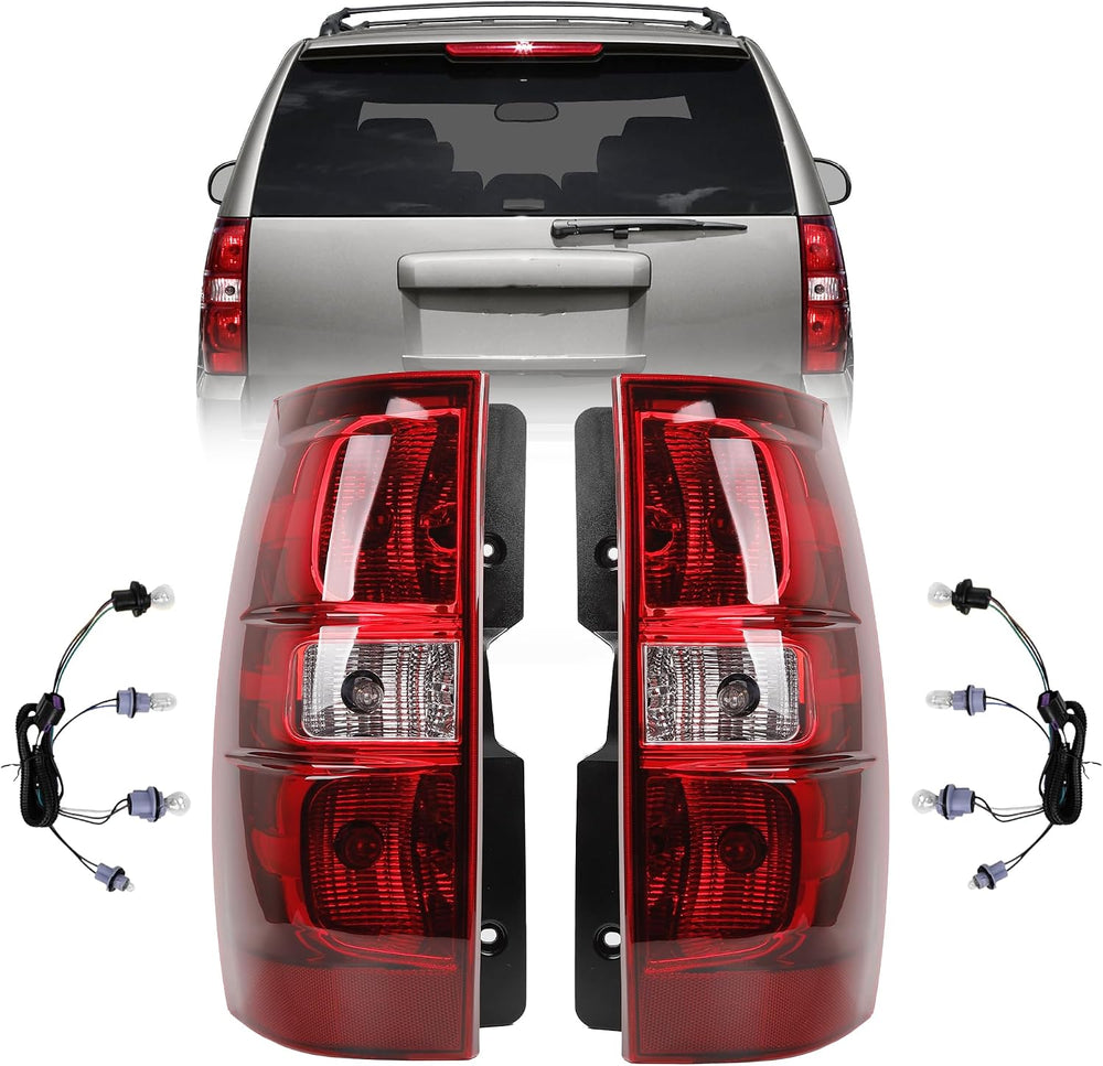 Dasbecan Rear Tail Light Assembly Compatible With 2007-2014 Tahoe Suburban Ta...
