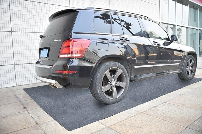 Garage Floor Mat, Absorbent Fabric, Anti-slip and Waterproof Backing, Garage