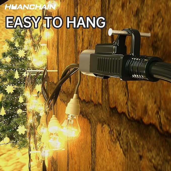 HUANCHAIN Black Outdoor Extension Cord 100 FT Waterproof, Flexible 16/3 Gauge
