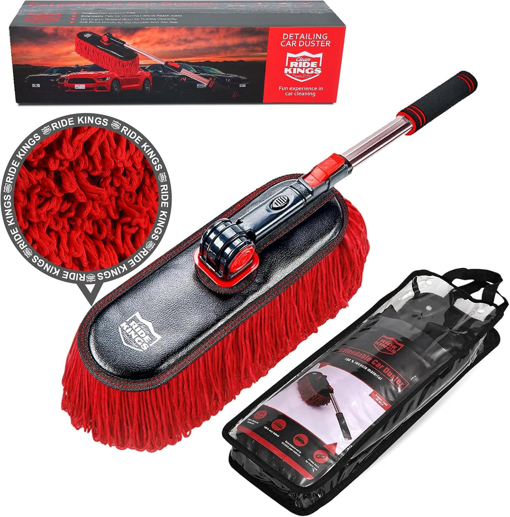 Car Duster Exterior Scratch Free, Soft Car Brush Kit