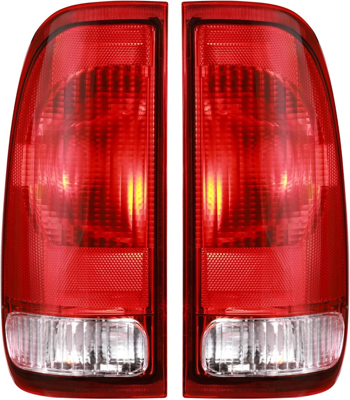 Boine Tail Light Compatible With 1997-2003 Ford F150 1999-2007 F250 F350 F450 F550 Super Duty Driver and Passenger Side Rear Light Brake Lamps