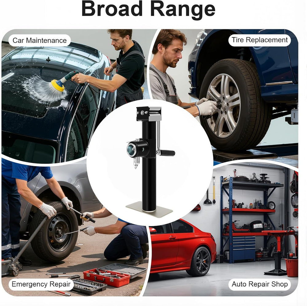 Trailer Jack, 1000 LBS Capacity Drop Leg Jack with Handle | 10 inch lift heig...