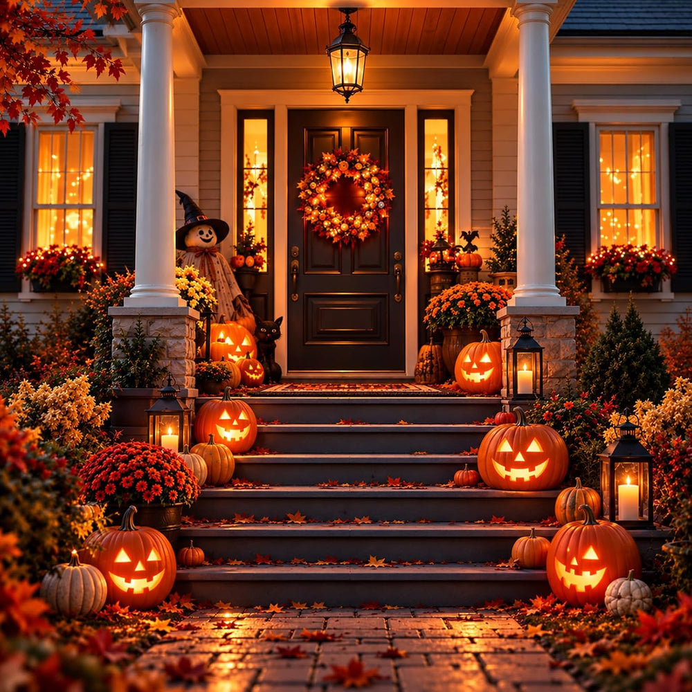 Halloween Pumpkin Lights, LED Pumpkin Lights with Remote and Timer