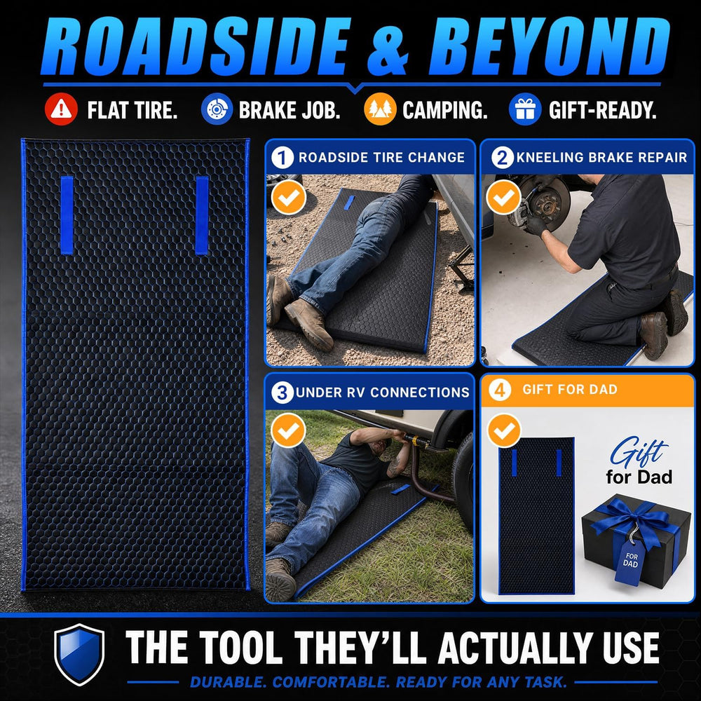 Magic Rolling Creeper Mat Portable Mechanics Mat | for Low Clearance, Slide U...