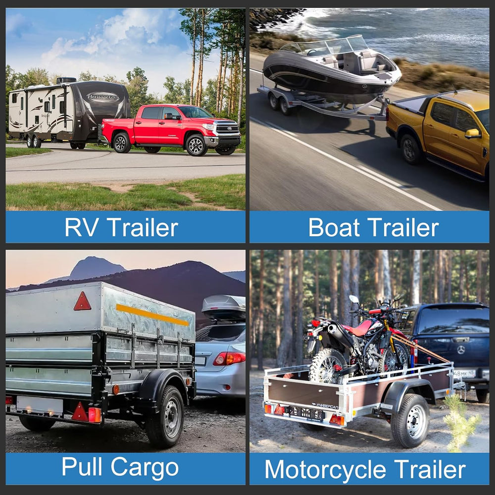 Adjustable Trailer Hitch-Drop Hitch for 2 inch Receiver, 6 Inch Drop/Rise, 2&...