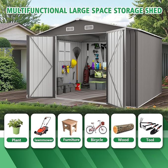 10x12 FT Outdoor Storage Shed