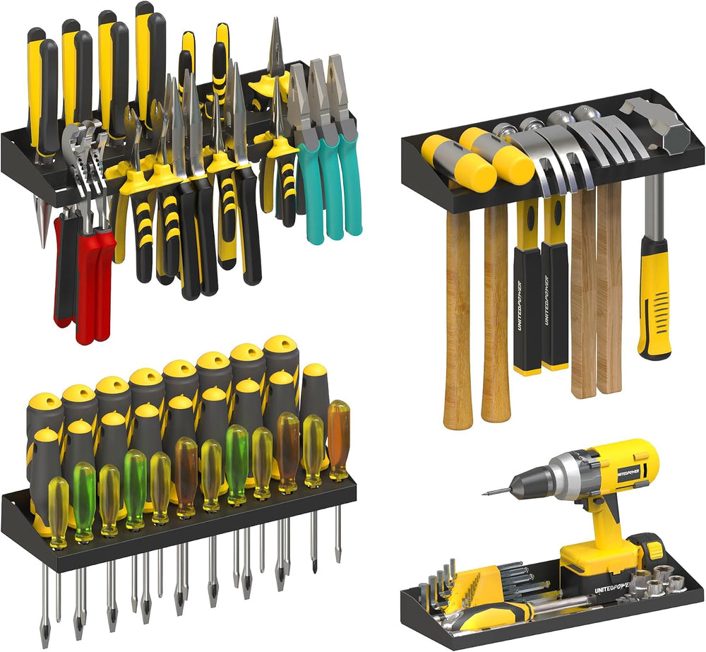 UNITEDPOWER Wall Mount Hand Tool Storage Set, Screwdriver Organizer, Pliers H...