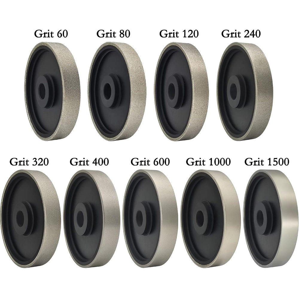 6 Inch Diamond Lapidary Jewelry Grinding Wheel 600 Grit, 1" Arbor