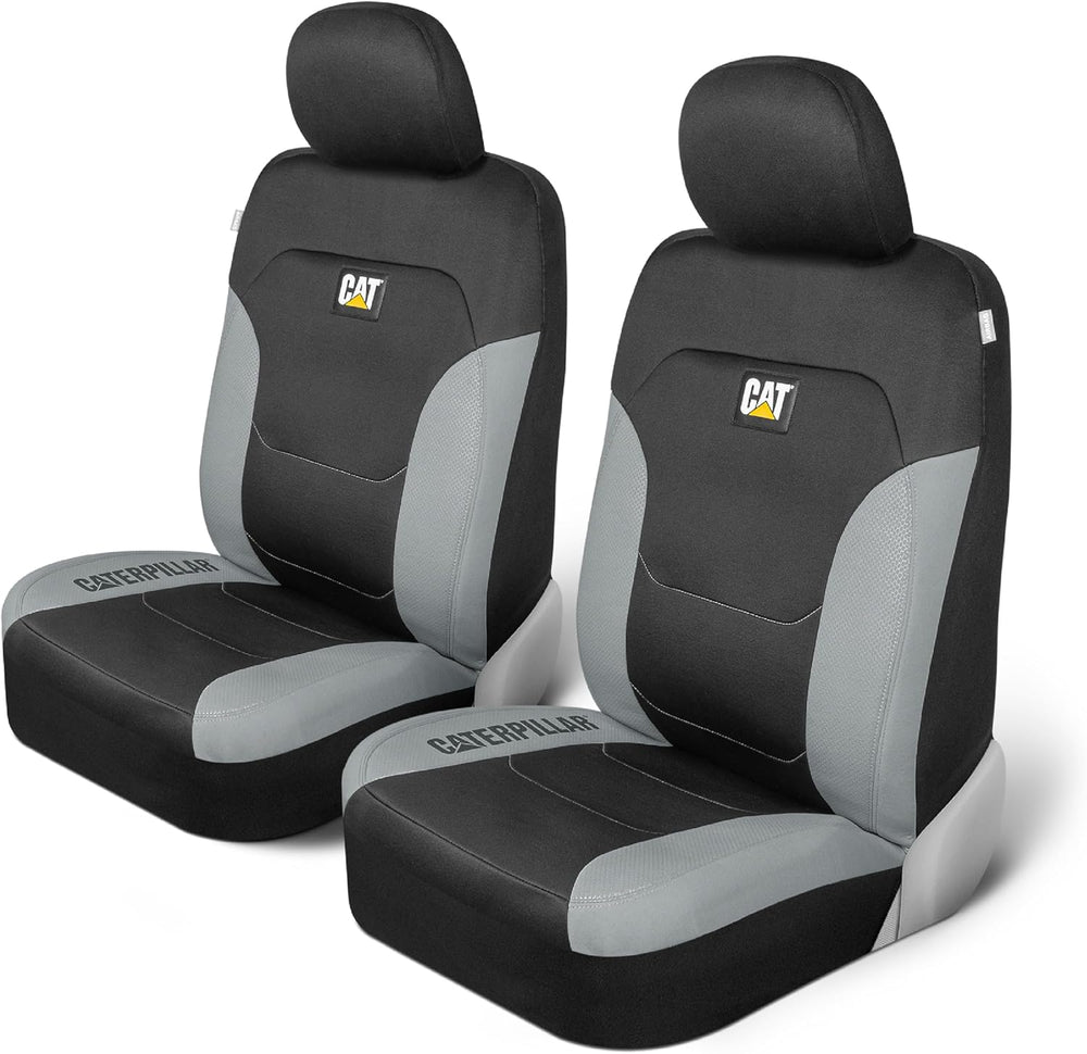 Caterpillar Flexfit Automotive Seat Covers for Cars Trucks and SUVs (Set of 2...