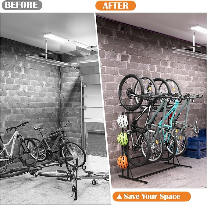 OYEAL Bike Rack Garage Floor Bike Storage Stand