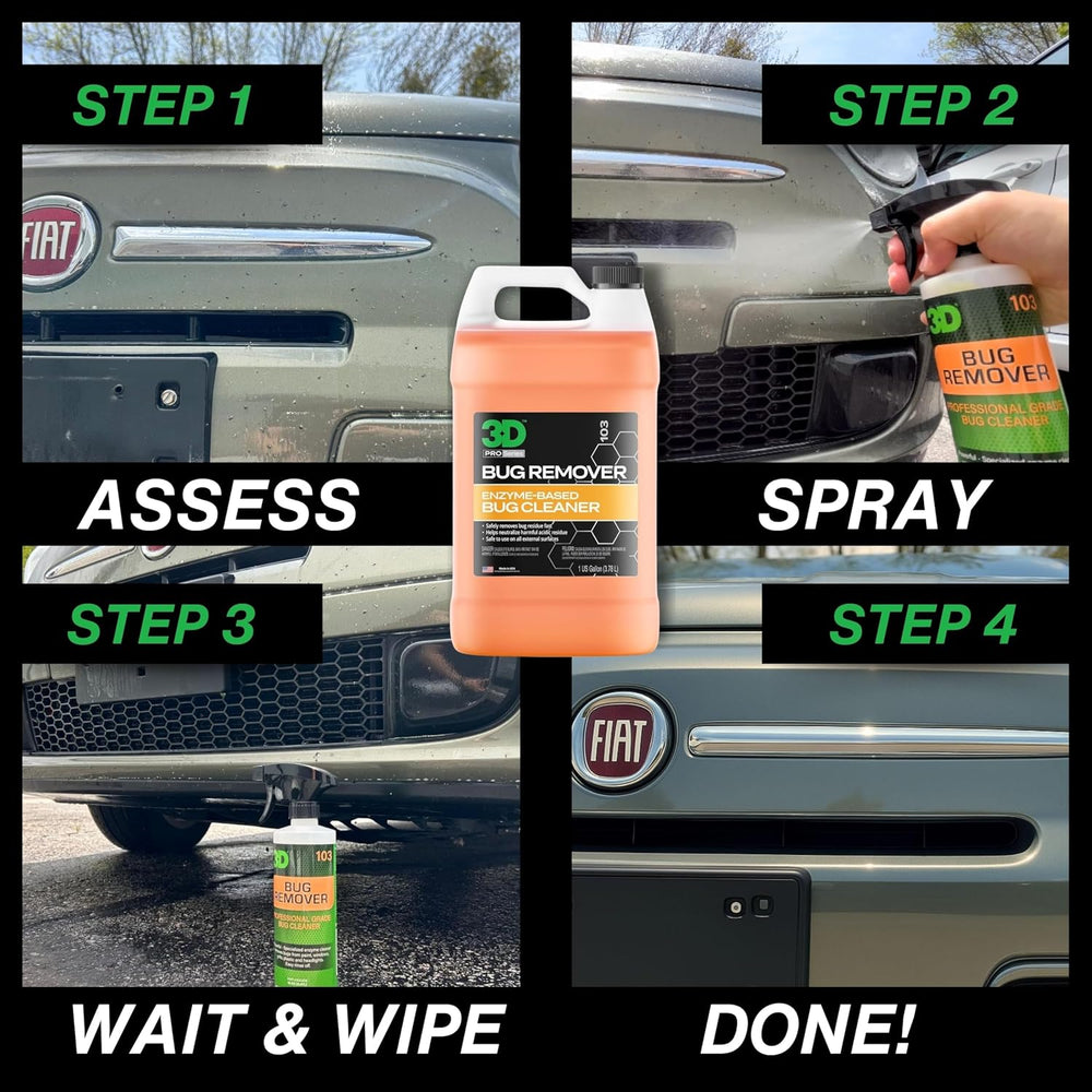 3D Bug Remover + LVP Interior Cleaner – Exterior Insect Remover & Deep In...