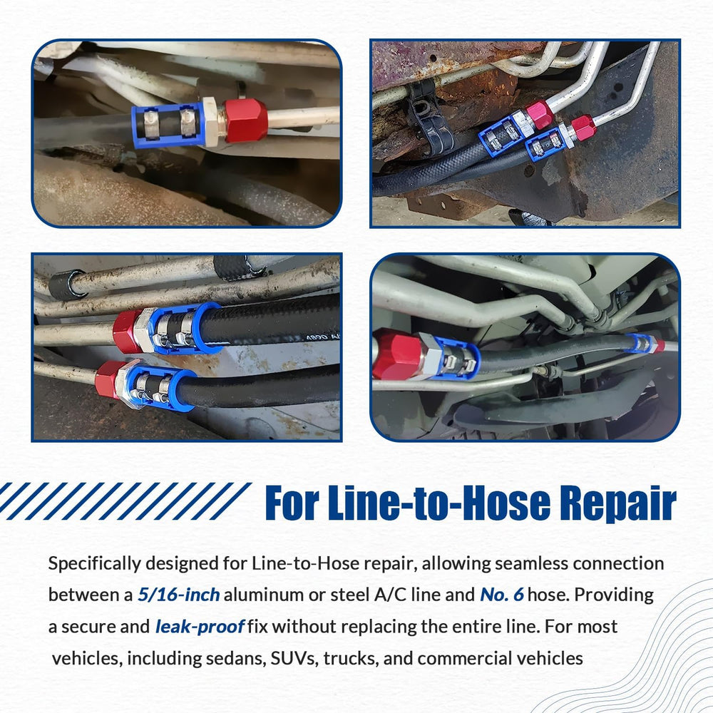 800-673 A/C Line Splice Kit for 5/16" Line With No. 6 Hose 24 Inches, Ai...