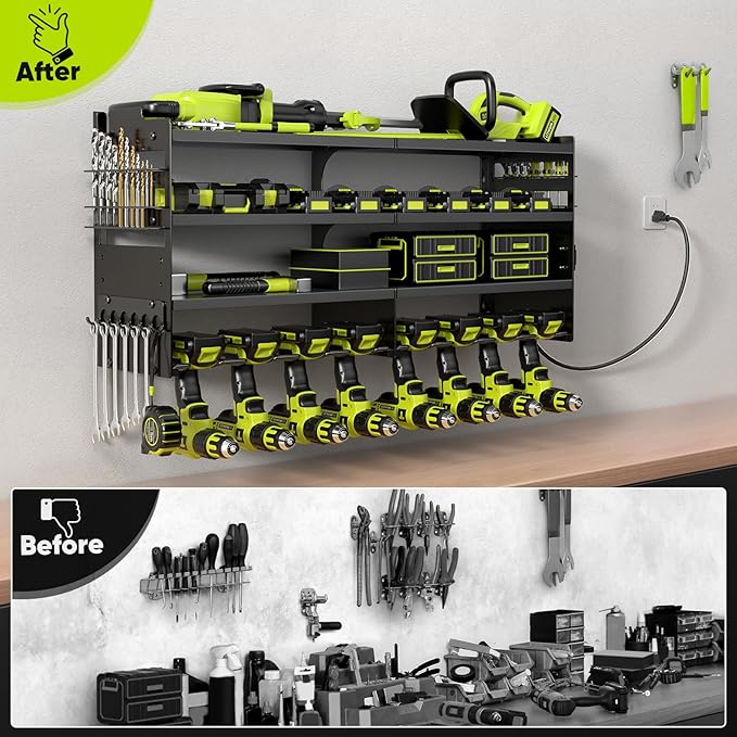 Large Power Tool Organizer Wall Mount