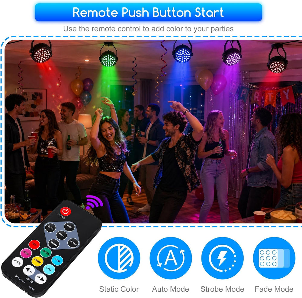 Strobe Lights for Halloween, Battery Powered Mini Party Light
