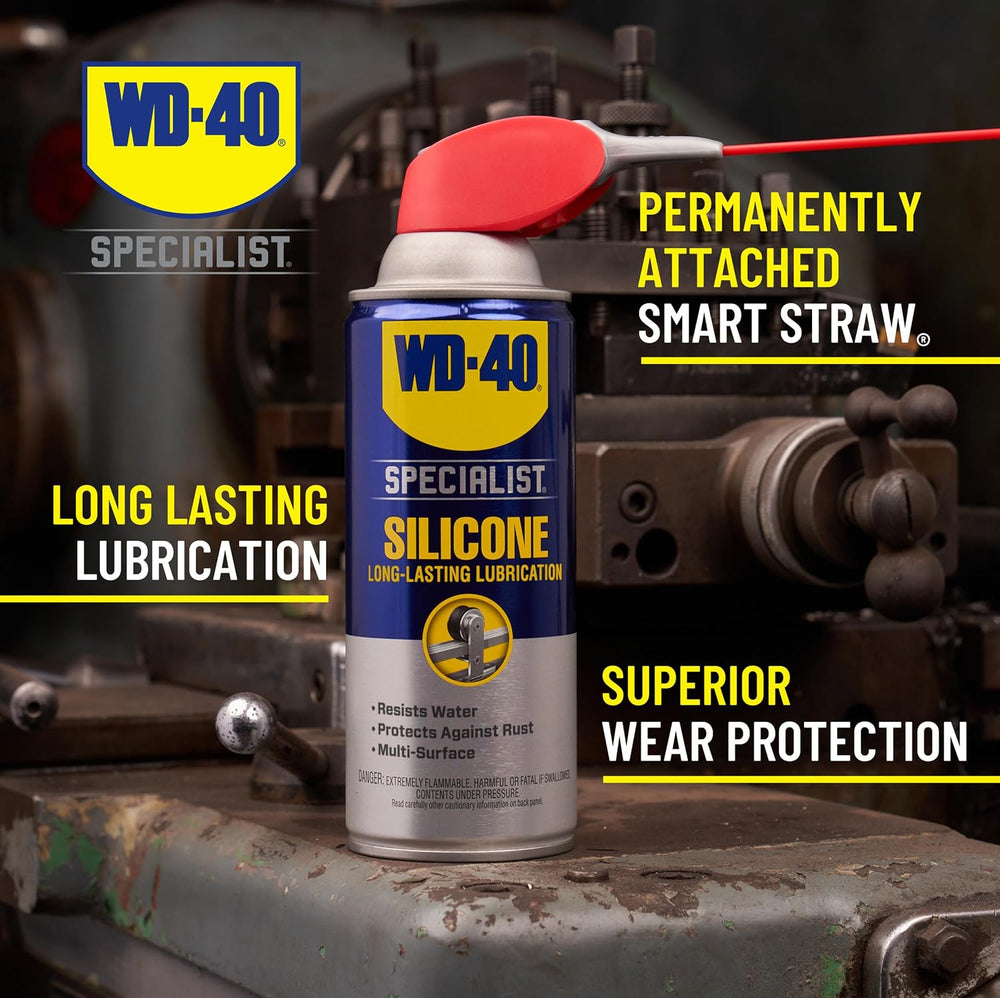 WD-40 Specialist Silicone Lubricant, New Bigger Can, 13.3 OZ [6-Pack]
