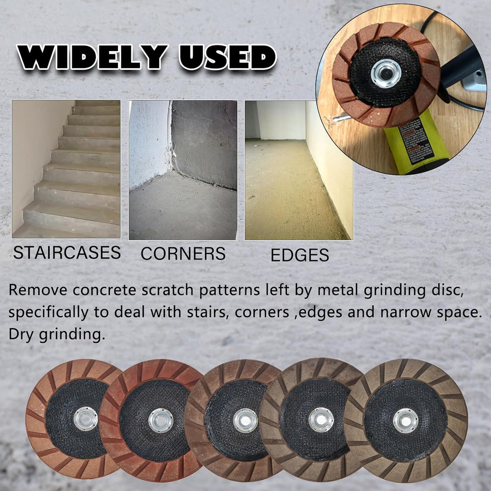 7" Ceramic Bond Diamond Cup Wheel for Concrete, 5/8-11, 100 Grit