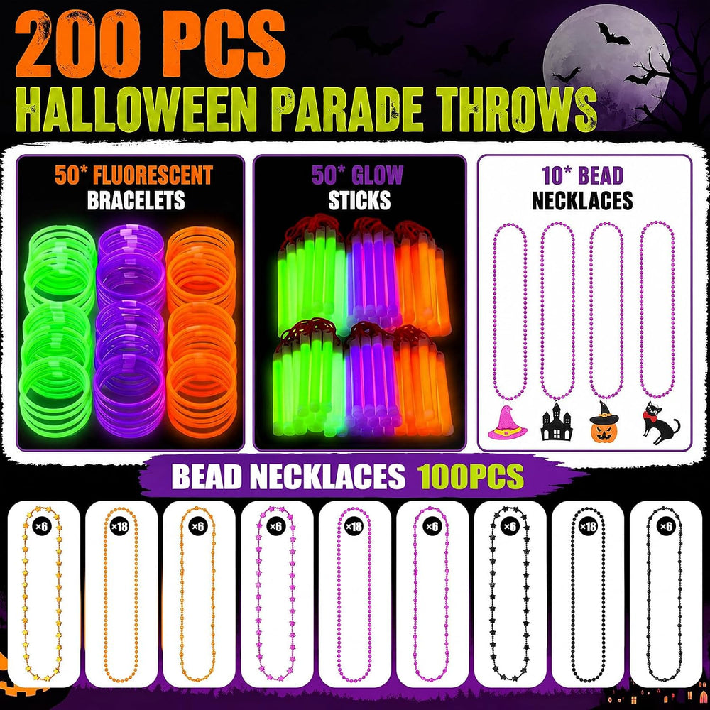 Moucuny 200 Pcs Halloween Golf Cart Parade Throw Set, Trunk or Treat Ideas