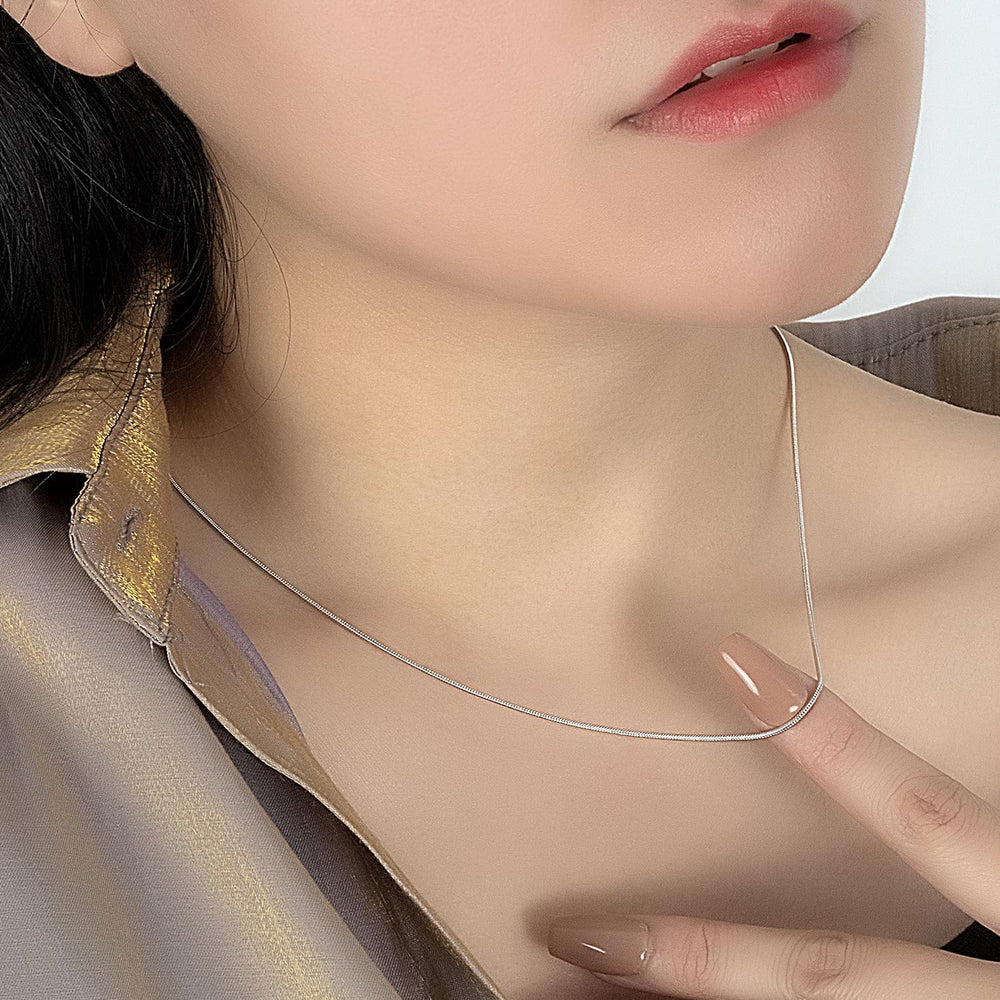 Dankadi Women 925 Sterling Silver Magic Snake Chain Necklace- Men 1.2MM Solid...