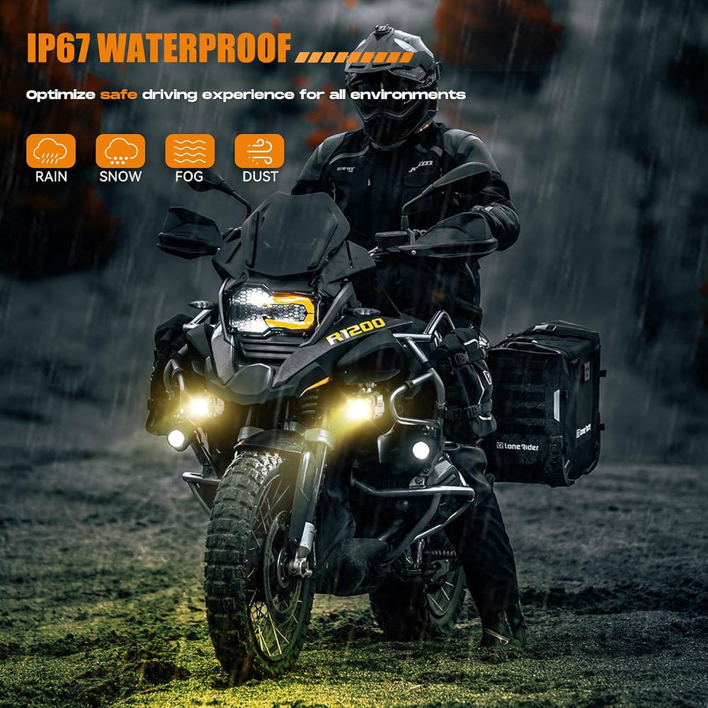 Future Eyes F150 LED Motorcycle Fog Lights Auxiliary Lights Driving Lights