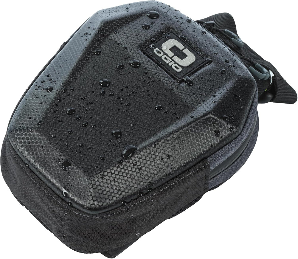 OGIO MOLDED LEG BAG, BLACK | Water-Resistant EVA Molded Front Panel, Inside Z...