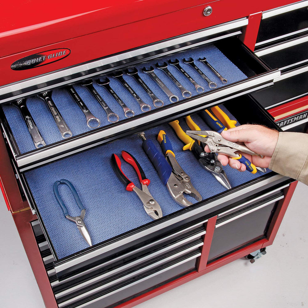 PIG Tool Box, Drawer and Shelf Liner Absorbent Mat with Adhesive Backing - 1 ...