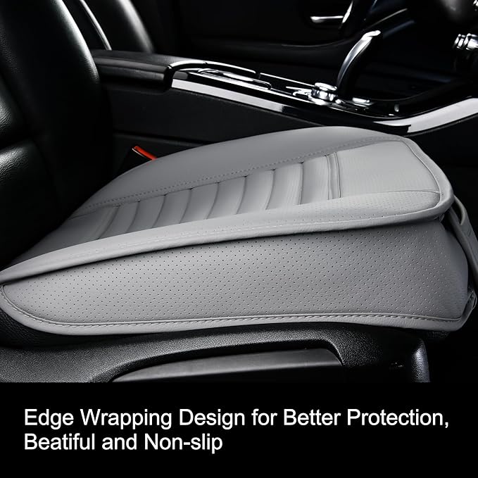 2pc Edge Wrapping Comfortable Car Front Seat Covers, Seat Protectors, Anti-Slip