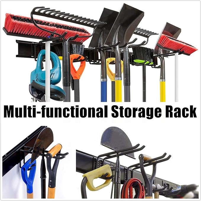 WALMANN Garage Storage Organization System Ski Wall Rack 10 Pairs of Skis Mount