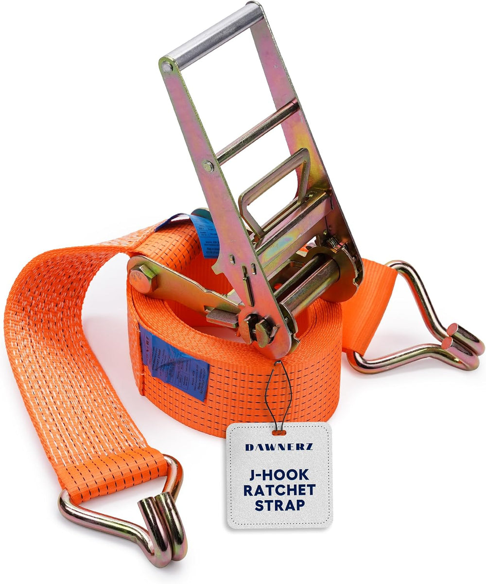 Ratchet Straps with Double J Hook 4 inch X 40 ft
