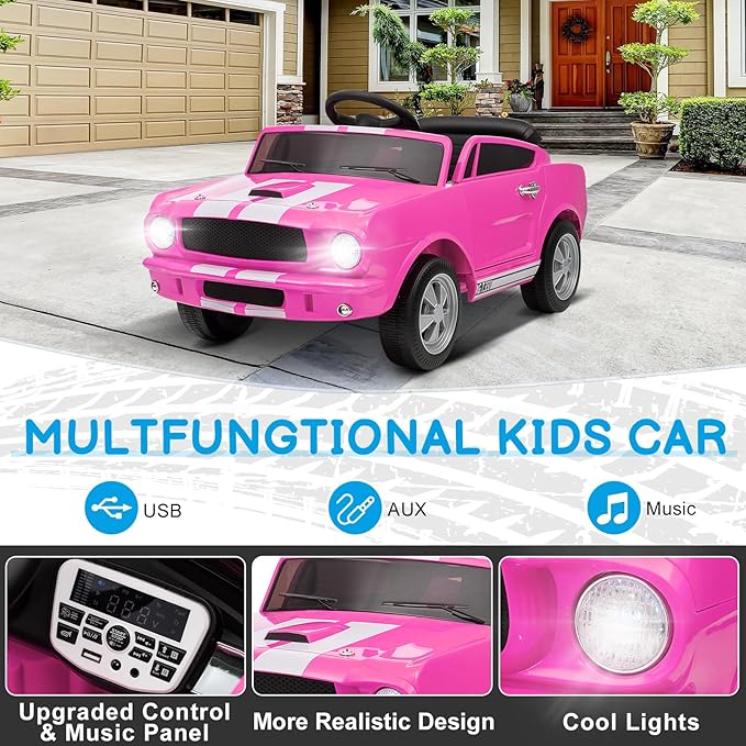 Winado 12V Licensed Shelby Electric Car